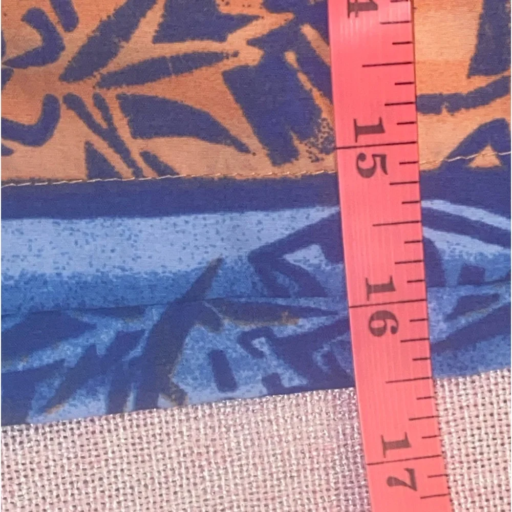 Columbia PFG Swim Trunks Omni-Shade Palm Print Blue Orange | Men’s Small